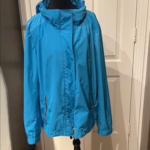 Charter Club Teal Rain Jacket (HU)
